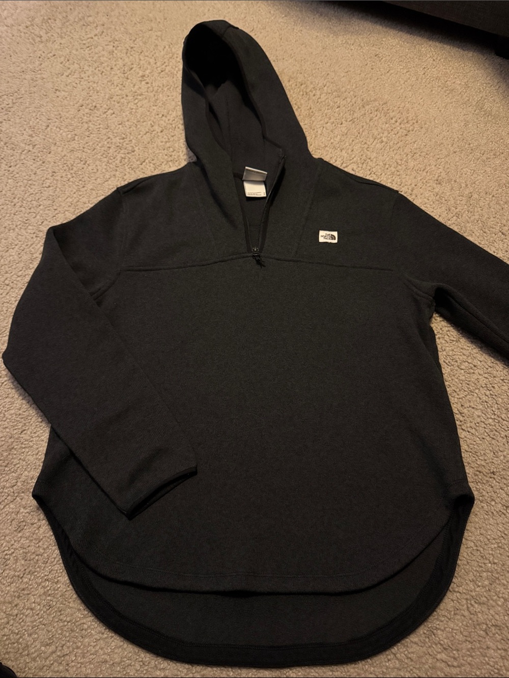 The North Face Black Quarter-Zip Hooded Pullover
